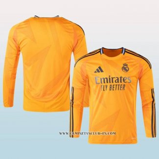 Camiseta Segunda Real Madrid 24-25 Manga Larga