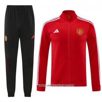 Chandal de Chaqueta del Manchester United 24-25 Rojo