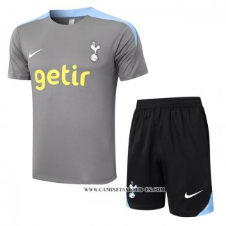 Chandal del Tottenham Hotspur 24-25 Manga Corta Gris - Pantalon Corto