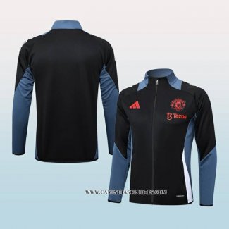 Chaqueta del Manchester United 24-25 Negro y Gris