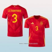 Camiseta Primera Espana Jugador Le Normand 2024