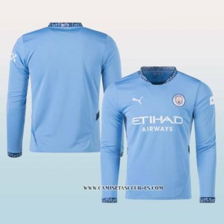 Camiseta Primera Manchester City 24-25 Manga Larga