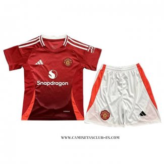 Camiseta Primera Manchester United Nino 24-25