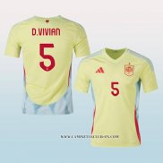 Camiseta Segunda Espana Jugador D.Vivian 2024