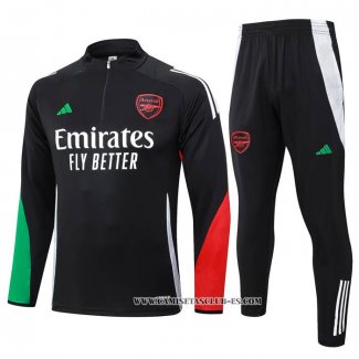 Chandal de Sudadera del Arsenal 24-25 Negro