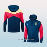 Chaqueta con Capucha del Barcelona 24-25 Azul