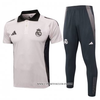 Conjunto Polo del Real Madrid 24-25 Rosa Claro