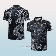 Camiseta Polo del Real Madrid Dragon 24-25 Negro