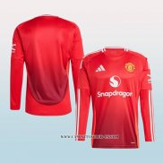 Camiseta Primera Manchester United 24-25 Manga Larga