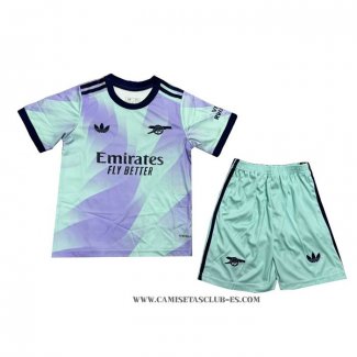 Camiseta Tercera Arsenal Nino 24-25