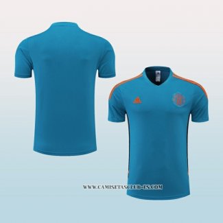 Camiseta de Entrenamiento Manchester United 22-23 Azul