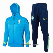 Chandal con Capucha del Brasil 24-25 Azul