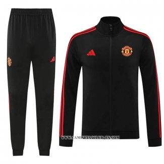 Chandal de Chaqueta del Manchester United 24-25 Negro